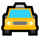 Oncoming Taxi Emoji, Microsoft style
