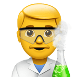 Man Scientist Emoji, Apple style