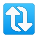 Clockwise Vertical Arrows Emoji, Google style