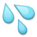 Sweat Droplets Emoji, LG style