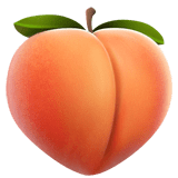 Peach Emoji, Apple style