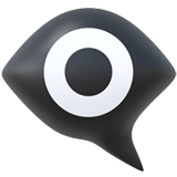 Eye in Speech Bubble Emoji, Apple style