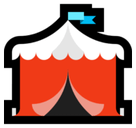 Circus Tent Emoji, Microsoft style