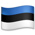 Flag: Estonia Emoji, LG style