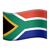 Flag: South Africa Emoji, Apple style
