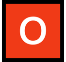 o Button (Blood Type) Emoji, Microsoft style