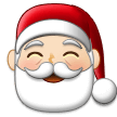 Santa Claus Emoji with Light Skin Tone, Samsung style