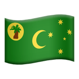 Flag: Cocos (Keeling) Islands Emoji, Apple style