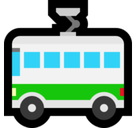 Trolleybus Emoji, Microsoft style