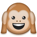 Hear-No-Evil Monkey Emoji, LG style
