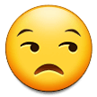Unamused Face Emoji, Samsung style