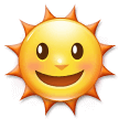Sun with Face Emoji, Samsung style