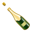 Bottle with Popping Cork Emoji, Samsung style