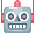 Robot Face Emoji, Facebook style