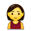 Person Frowning Emoji, LG style