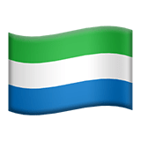 Flag: Sierra Leone Emoji, Apple style