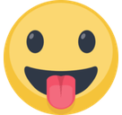 Tongue Sticking Out Emoji, Facebook style