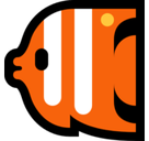 Tropical Fish Emoji, Microsoft style