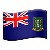 Flag: British Virgin Islands Emoji, Apple style