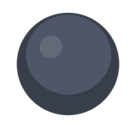 Black Circle Emoji, Facebook style