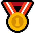 1st Place Medal Emoji, Microsoft style
