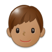 Boy Emoji with Medium Skin Tone, Samsung style