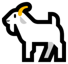 Goat Emoji, Microsoft style