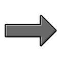 Right Arrow Emoji, Samsung style