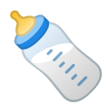 Baby Bottle Emoji, Google style