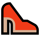 High-Heeled Shoe Emoji, Microsoft style