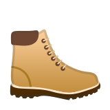 Hiking Boot Emoji, Google style