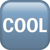 Cool Button Emoji, Apple style