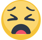 Weary Face Emoji, Facebook style