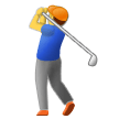 Man Golfing Emoji, Samsung style
