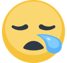 Sleepy Face Emoji, Facebook style