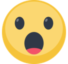 Face with Open Mouth Emoji, Facebook style