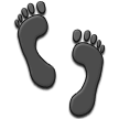 Footprints Emoji, Samsung style