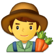Man Farmer Emoji, Samsung style