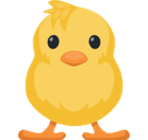Front-Facing Baby Chick Emoji, Facebook style