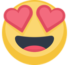 Heart Eyes Emoji, Facebook style