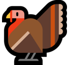 Turkey Emoji, Microsoft style