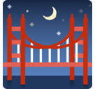 Bridge At Night Emoji, Facebook style