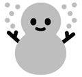 Snowman Emoji, Google style