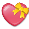 Heart with Ribbon Emoji, LG style