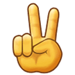 Victory Hand Emoji, Samsung style