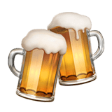 Clinking Beer Mugs Emoji, Apple style