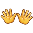 Open Hands Emoji, Samsung style