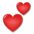 Two Hearts Emoji, LG style