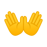 Open Hands Emoji, Google style