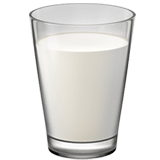 Glass of Milk Emoji, Apple style